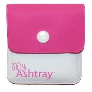  My Ashtray Pink and White Pocket Ashtray: Patio, Lawn 