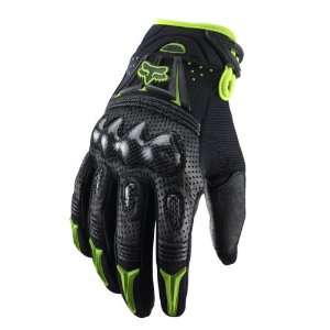  Fox Racing Black/Green Gloves