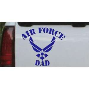 Blue 14in X 15.9in    Air Force Dad Military Car Window Wall Laptop 