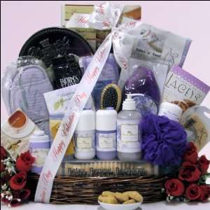 Lavender Valentine Spa Haven: Valentines Day Spa Gift Basket