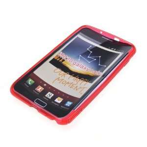  Hot Red TPU S Line Gel Skin Cover Case for Samsung Galaxy 