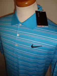 2011 Tiger Woods Multi stripe Tour Golf Polo Shirt CL  