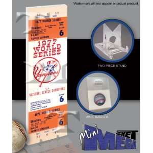    1977 World Series Mini Mega Ticket   Yankees