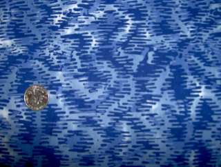 Blue Tonal Water Custom Batik Fabric Valance Curtain  