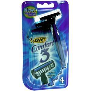  BIC COMFORT 3 RAZOR MEN 4 EACH