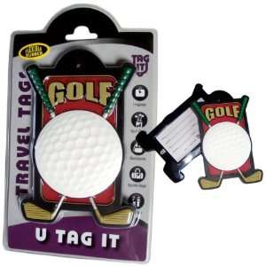  Crossed Club   Golf Bag Tag Case Pack 12: Sports 