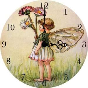  Little Daisy Fairy Vintage Wall Clock: Baby