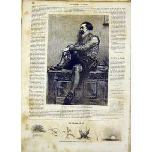   Thought Watson Fine Art French Print 1865 Man Thinking: Home & Kitchen