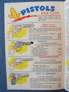Spencer Christmans Fireworks Catalog Polk OH 1951 Toy Cap Guns  