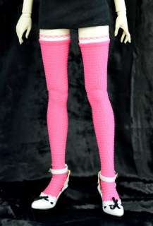 Hot Pink Smocked Stockings SD Dollfie Luts Elfdoll BJD  