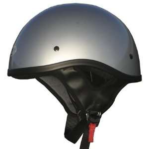  THH T 69 Solid Half Helmet Small  Silver: Automotive