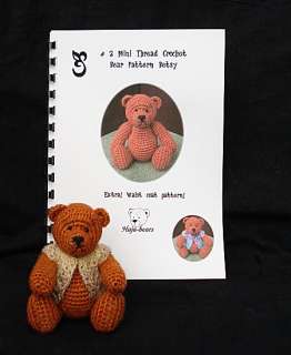 Thread Crochet Mini Bear Pattern # 2 by Haja bears  