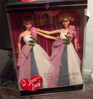 NRFB Barbie I LOVE LUCY and ETHEL BUY THE SAME DRESS  