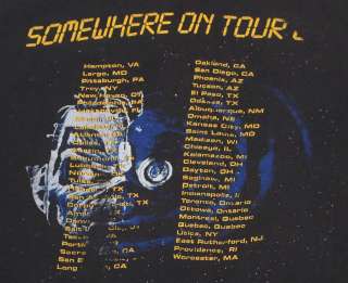 VINTAGE IRON MAIDEN SOMEWHERE ON TOUR 87 CONCERT TOUR T SHIRT TEE 80s 