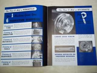 Vtg Plan O Mill Corporation Catalog~No. 3 Milling Machine~Tool  