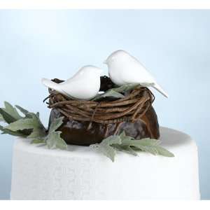  Love Birds Cake Pick White