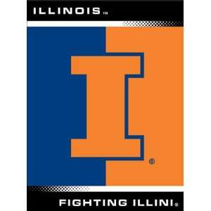  Illinois Fighting Illini All Star 60x80 College Throw 