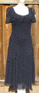 Vintage Styled Laura Ashley Bias Cut Silk Slip Dress 8  