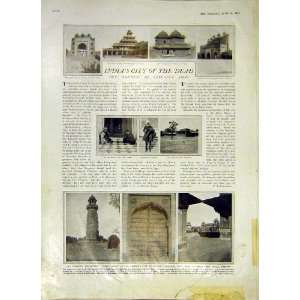   India City Dead Fatehpur Sikri Birbal Mahal Print 1914