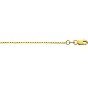  18K Italian Gold Box Chain, 0.9mm wide Jewelry