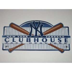   CLUBHOUSE LOCKER ROOM SIGN with Team Colors & Logo