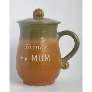   100% Handcrafted Pottery Mug for Mother,High Fired to 2400 Degrees 