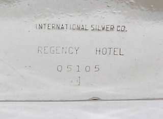 Regency Hotel   New York   1963   Silver Crumb Scraper & Tray  