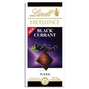 Lindt Chocolate Excellence Black Current Chocolate Bar, 3.5 Ounce 