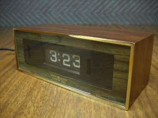 Vintage GE General Electric Roll Number Alarm Clock  