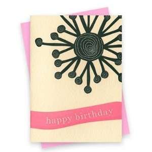  Paper Goods Cosmic Black Birthday Letterpress Card: Office Products