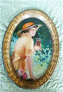 Original  1916 Drink Coca Cola Elaine Tip Tray  