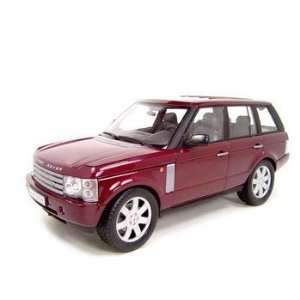   LAND ROVER RANGE ROVER 1:18 SCALE DIECAST MODEL MAROON: Toys & Games
