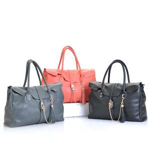 100% real soft leather big shoulder bag satchel handbag  