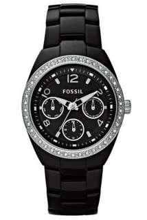 Fossil Berkley Ceramic Multifunction Black Dial Watch CE1043  