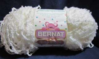 Bernat Baby Boucle White Acrylic/Polyester Knit,Crochet Yarn 