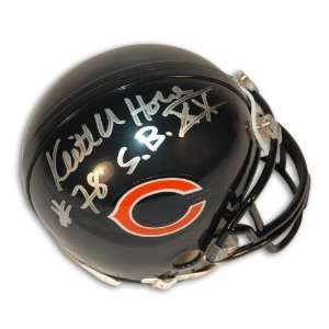 com Keith Van Horn Autographed/Hand Signed Chicago Bears Mini Helmet 
