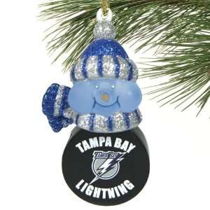  Tampa Bay Lightning All Star Light Up Snowman Ornament 