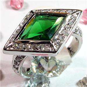 Beryl Gemstone Silver Ring J4a40 sz#6 7 8 9  