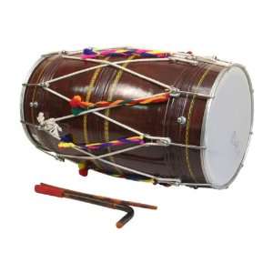  Dhol, Synthetic & Goatskin Heads   BLEMISHED Musical Instruments