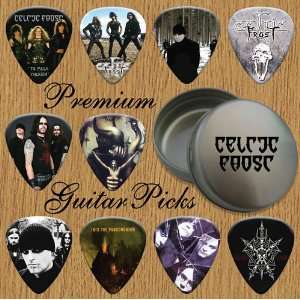  Celtic Frost Premium Guitar Picks X 10 In Tin (T) Musical 