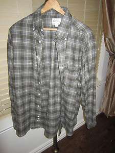   Faconnable Albert Goldberg Long Sleeve Cotton Flannel Shirt XL  