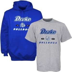 Drake Bulldogs Hoody Sweatshirt & T shirt Combo  Sports 
