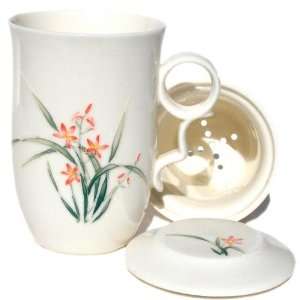 Blooming Orchid Tea Cup Set  Grocery & Gourmet Food