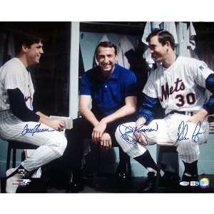   New York Mets Jerry Koosman/Nolan Ryan/Tom Seaver in Locker Room Color
