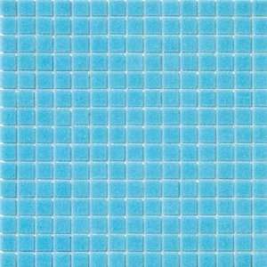   Marazzi Glass Mosaics 1 x 1 Light Blue Ceramic Tile: Home Improvement