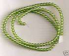 18 strand 6mm LIME GREEN Glass Beads  