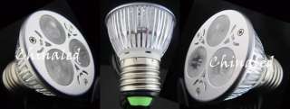 10x E27 Socket 3x3W High Power LED Screw Spotlight Indoor Light Bulb 
