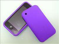 ACCESSORY FOR IPHONE 3Gs 3G PURPLE SILICONE SKIN CASE  
