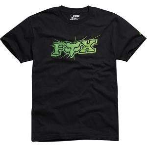  Fox Racing Tempered T Shirt   Medium/Black/Green 