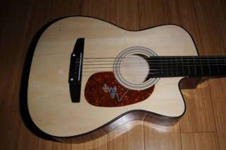 Billy Ray Cyrus Signed Acoustic Guitar Proof  